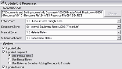 Update Work Breakdown Structure